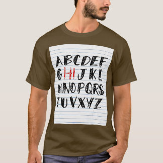 Camiseta Gracioso Pre K Kindergarten Hi Alphabet De Vuelta