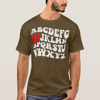 Camiseta Gracioso Pre K Kindergarten Hi Alphabet De Vuelta 