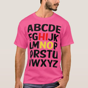 Camiseta Gracioso Pre K Kindergarten Hi Alphabet De Vuelta