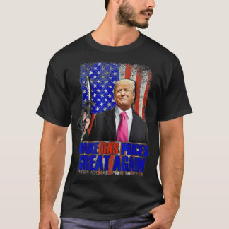 Camiseta Gracioso pro Trump hace que los precios del gas vu