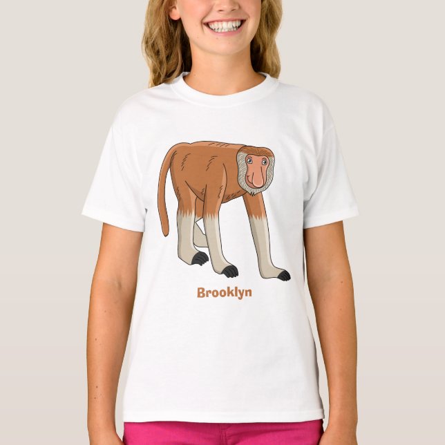 Camiseta Gracioso proboscito personalizado ilustracion (Anverso)