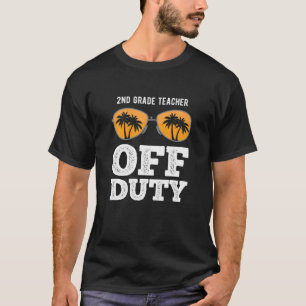 Camiseta Gracioso Profesor De 2º Grado Sin Deber Con Verano