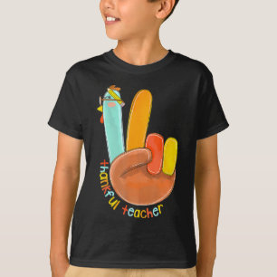 Camiseta Gracioso profesor de Acción de Gracias por la paz