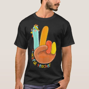 Camiseta Gracioso profesor de Acción de Gracias por la paz