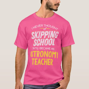 Camiseta Gracioso profesor de astronomía - Escuela de esquí