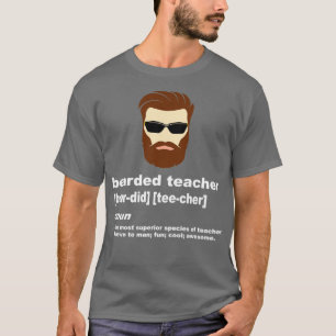 Camiseta Gracioso profesor de Barba Shirt Apreciación Gif
