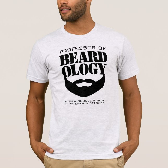 Camiseta Gracioso profesor de Beardología (Anverso)
