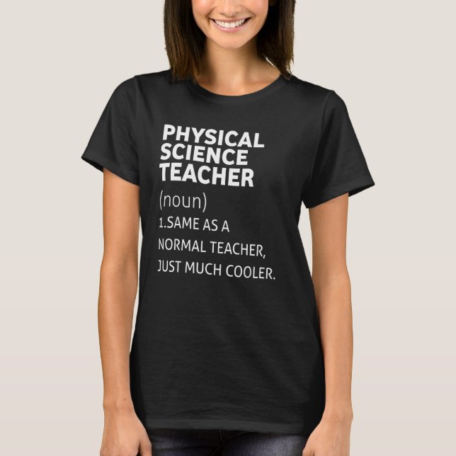 Camiseta Gracioso profesor de ciencias físicas (Anverso)