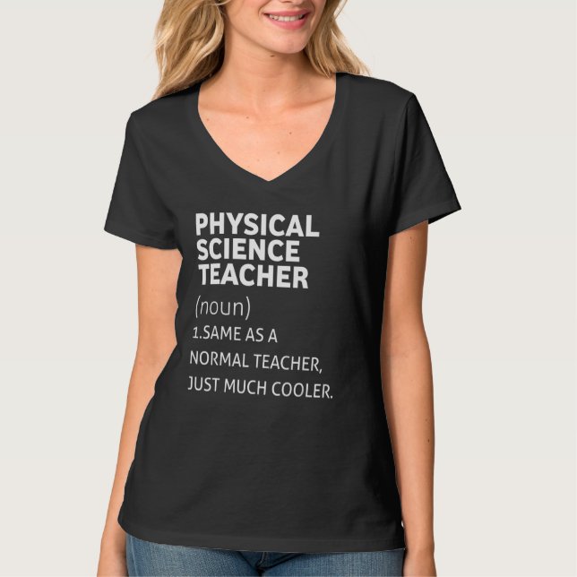 Camiseta Gracioso profesor de ciencias físicas (Anverso)