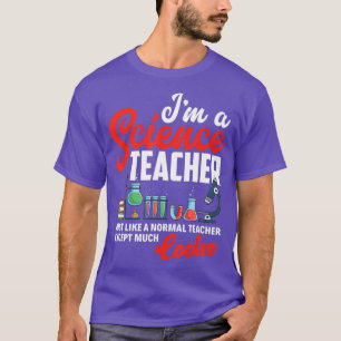 Camiseta Gracioso profesor de ciencias química biología fís