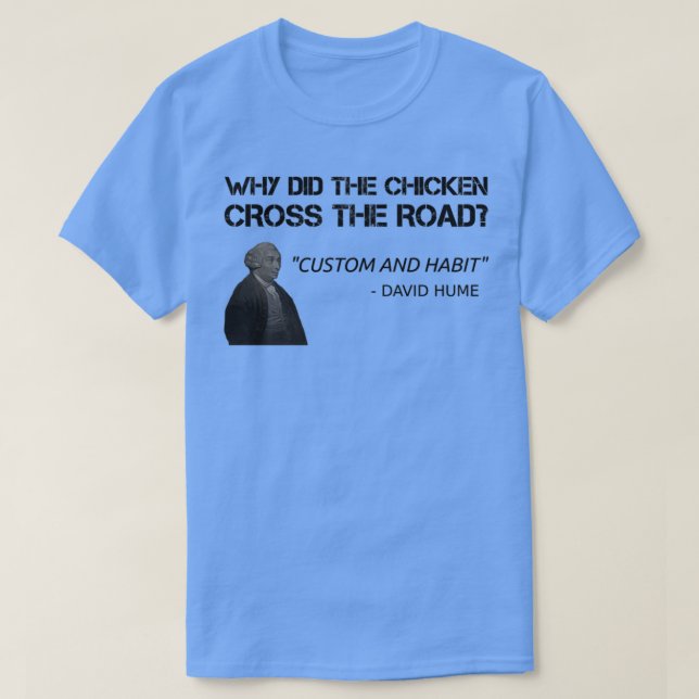 Camiseta Gracioso profesor de filosofía hume (Diseño del anverso)