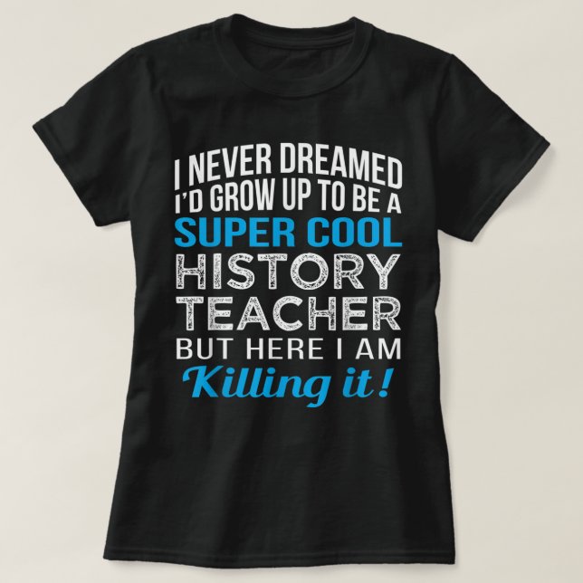 Camiseta Gracioso profesor de historia (Diseño del anverso)