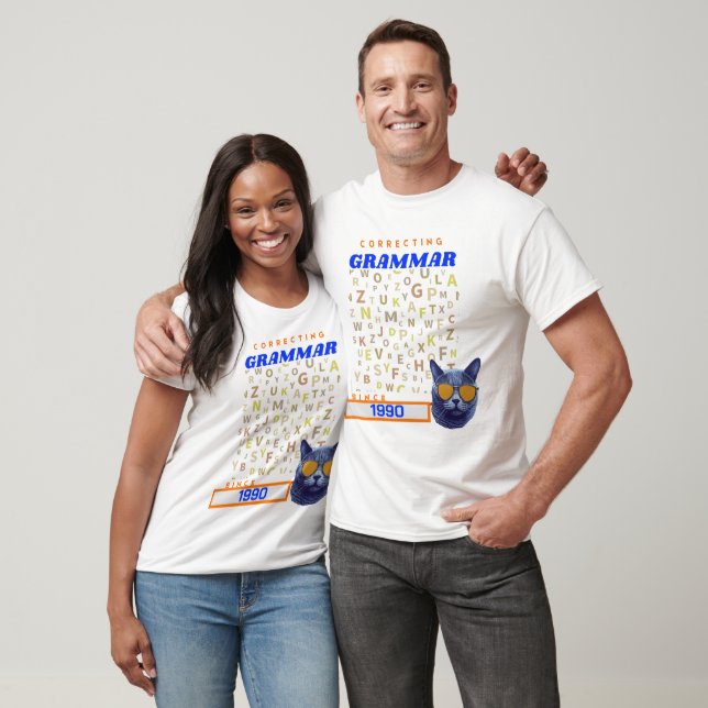 Camiseta Gracioso profesor de inglés - Corregir tu gramátic (Unisexo)
