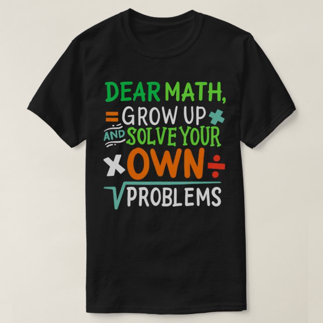 Camiseta Gracioso profesor de matemáticas obsequia a estudi (Diseño del anverso)