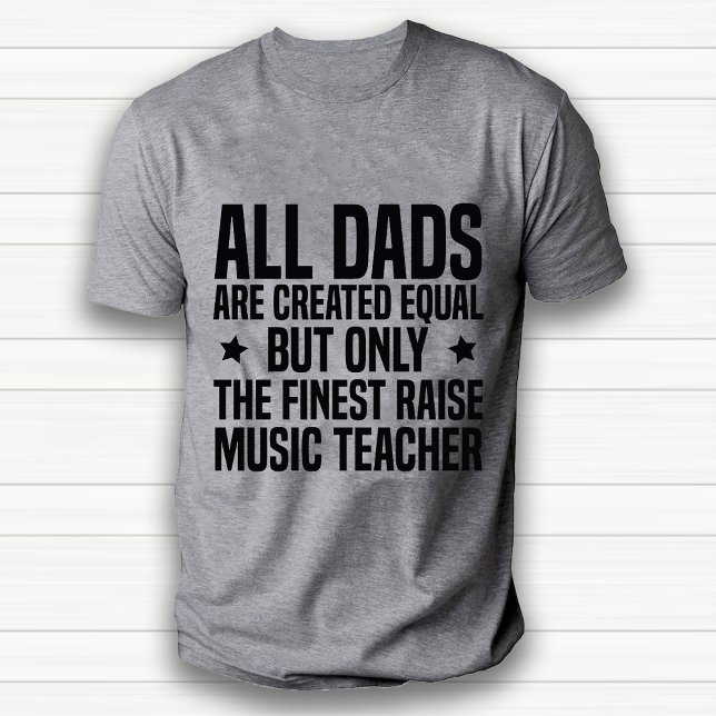 Camiseta Gracioso profesor de música profesional Dad White (Funny professional Music Teacher Dad White T-Shirt)