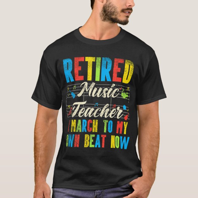 Camiseta Gracioso profesor de música retirado (Anverso)