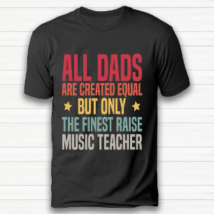 Camiseta Gracioso profesor de música retro vintage negro