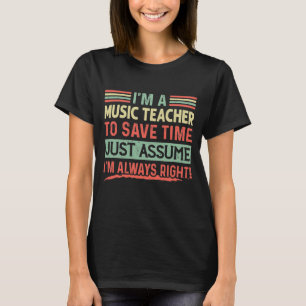 Camiseta Gracioso profesor de música T-Shirt