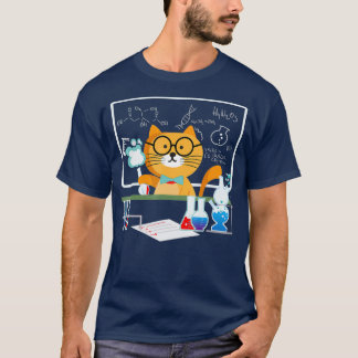 Camiseta Gracioso profesor de química de gatos de ciencia