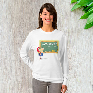 Camiseta Gracioso profesor Personalizado recibe de vuelta a