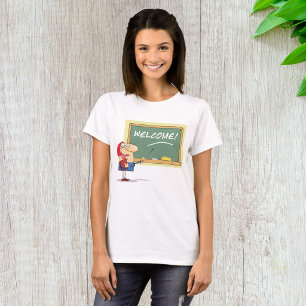 Camiseta Gracioso profesor Personalizado recibe de vuelta a