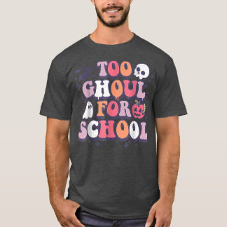 Camiseta Gracioso profesor retro de Halloween Ghouls Groovy