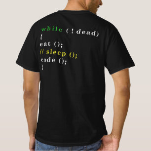 Camiseta Gracioso programador de informática come código 