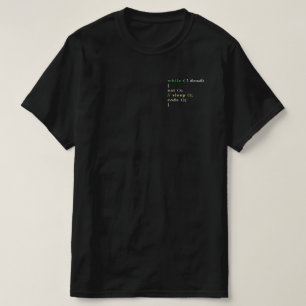 Camiseta Gracioso programador de informática come código 
