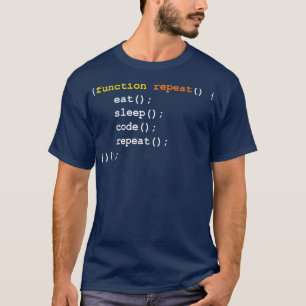 Camiseta Gracioso programador de informática come código de