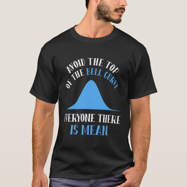 Camiseta Gracioso programador informático Bell Curve Data S (Anverso)