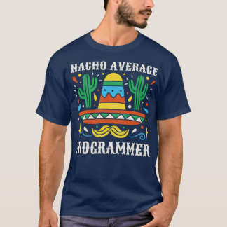 Camiseta Gracioso programador promedio ventilado mexicano S