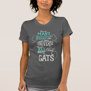 Camiseta Gracioso propiedad de Gato Gato Gato Lover Aqua y 