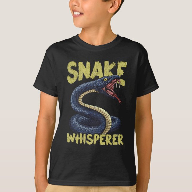 Camiseta Gracioso propietario de un reptil de serpiente (Anverso)