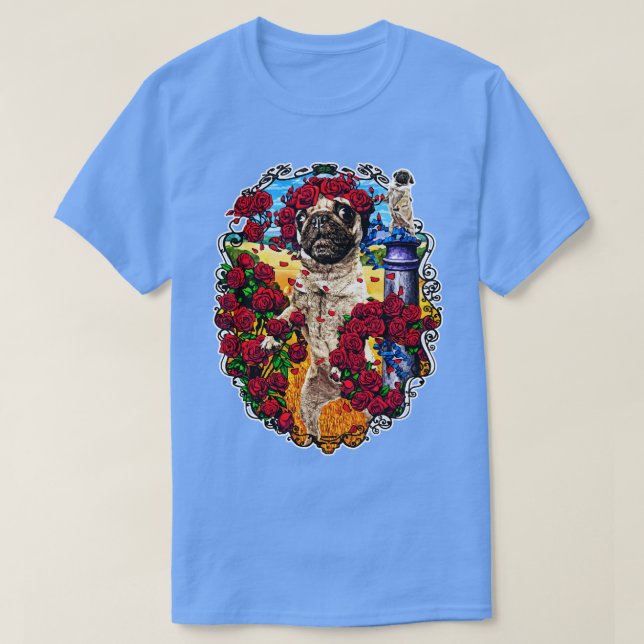 Camiseta Gracioso pug (Diseño del anverso)