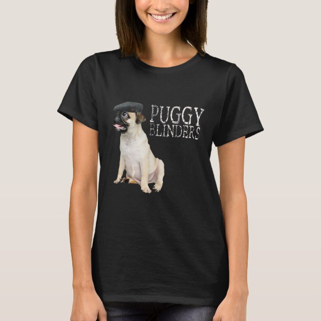 Camiseta Gracioso Pug Lover Dog Face Peaky Life Retro Vinta (Anverso)