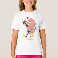 Gracioso pulpo abrazos buceo humor personalizado