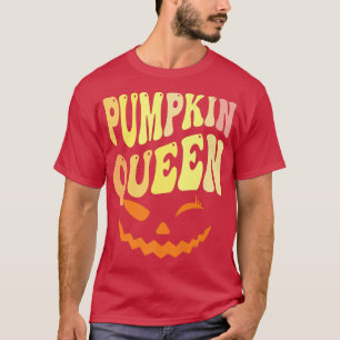 Camiseta Gracioso PUMPKIN QUEEN Halloween Carver Lady Fall