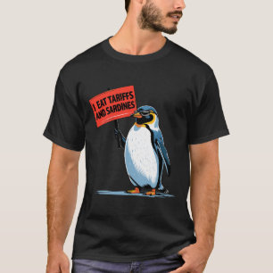 Camiseta Gracioso Pun Arancelario Pingüino Me Comen Arancel