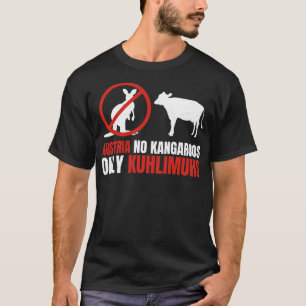 Camiseta Gracioso Pun Austria No Kangaroos Solo Kuhlimus 1