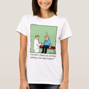 Camiseta Gracioso Punto Para Las Viejas Damas Tee Shirt