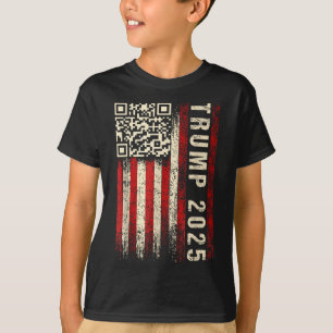 Camiseta Gracioso Qr Donald Trump bailando con el vídeo de