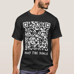 Camiseta Gracioso Qr Trump Bailando código interactivo _1