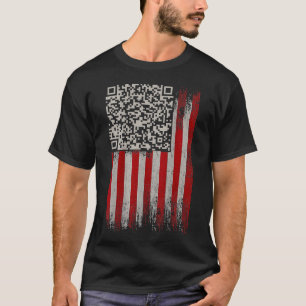 Camiseta Gracioso Qr Trump con código de baile