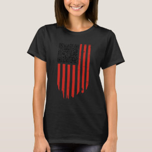 Camiseta Gracioso Qr Trump El Código De Baile De Baile Rojo