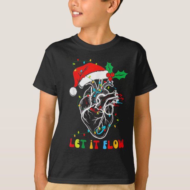Camiseta Gracioso Que fluya Anatomía Corazón Enfermera Card (Anverso)