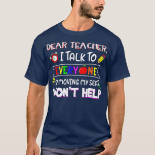 Camiseta Gracioso Querido Profesor, Hablo Con Todo El Mundo