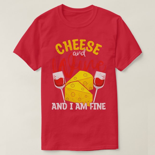 Camiseta Gracioso queso de carne de vino Gouda (Diseño del anverso)