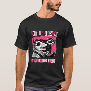 Camiseta Gracioso Raccoon de Possum Opossum en perdedor Vam