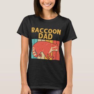 Camiseta Gracioso Raccoon Design Para Papá Abuelo Men Racco