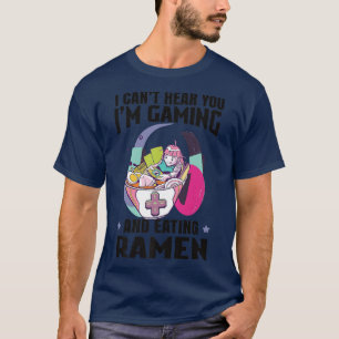 Camiseta Gracioso Ramen Bowl Japón Juegos de Azar Asia